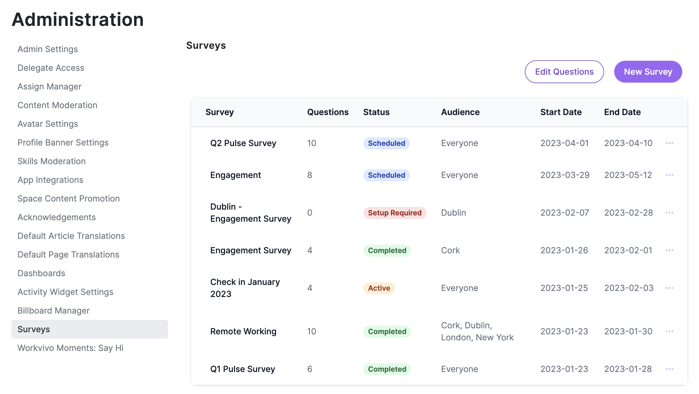 Creating a New Survey [Legacy Surveys] – Workvivo Help Center